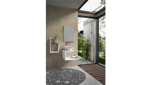 Maison Exclusive - Armadietto Bagno Bianco Lucido 80x33x60cm in