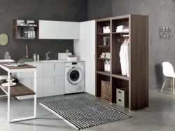 Mobile da Bagno per lavanderia composizione Laundry 02 di Licor Design