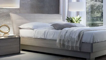 Letto Voilà Style Box con testiera imbottita di S75